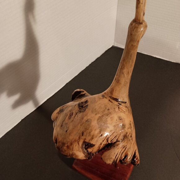 Mexican Souvenir Hand Carved Wooden Bird Sculpture MCM - Picture 8 of 13